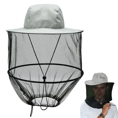 Mückenschutz-Hut mit Netzschleier, verstellbar, für Outdoor