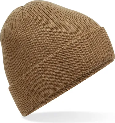 Produktbild von Beechfield B376R | Polylana® Ribbed Beanie - Farbe: Biscuit - Größe: One Size