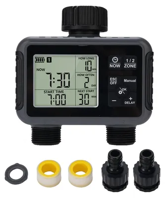 Produktbild von Sprinkler-Timer, LCD-Display, 3 Bewässerungsmodi, multifunktional, IPX5, regenfest, programmierbarer Schlauch für den Garten