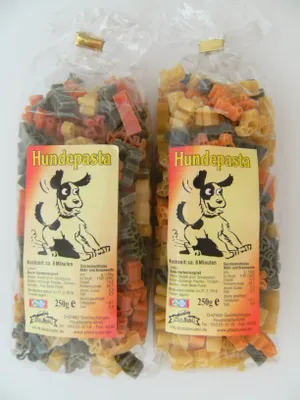 Produktbild von Streuteile Hunde aus Nudelteig, 2X 250 g, Nudeln, Pasta, Dekoration, Delikatesse, Hund