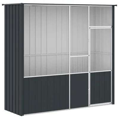 Obrázek produktu pro vidaXL Voliéra antracitová 215x78x200 cm Pozinkovaná ocel