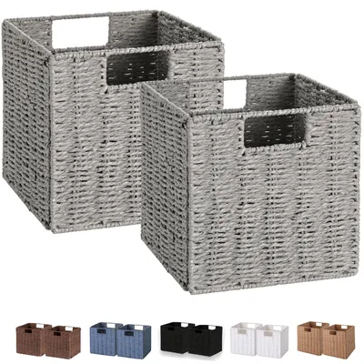 Productafbeelding van Set van 2 Handgeweven Wicker Opbergmanden