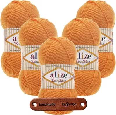 Produktbild von 5 x ALIZE Baby Best 336 Orange mit Label