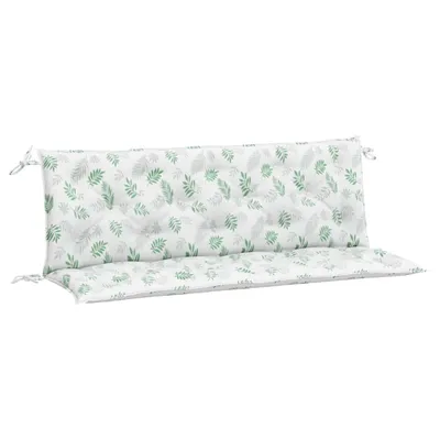 Immagine prodotto di Cuscini Panca Giardino 2 pz Motivo a Foglie 150x50x7 cm Tessuto