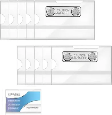 Produktbild von Magnetische Namenabzeichen - Personalisierte Magnetische Namensschilder - ID Kartenhalter - Schule - Universität - Unternehmen