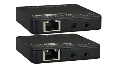 Produktbild von LevelOne HVE-9006, 1920 x 1080 Pixel, AV-Sender & -Empfänger, 50 m, Kabelgebunden, Schwarz, HDCP