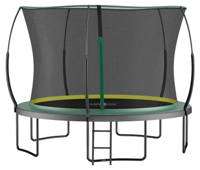 Immagine prodotto di Trampolino da giardino senza telaio, 366 cm, con rete di sicurezza