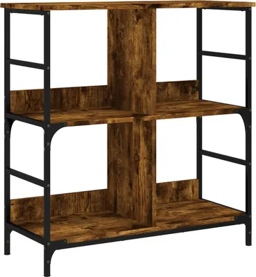 Produktbild von vidaXL Bücherregal Räuchereiche 78,5x33x82 cm Holzwerkstoff
