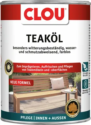 Produktbild von Clou Teaköl 2,5 L farblos