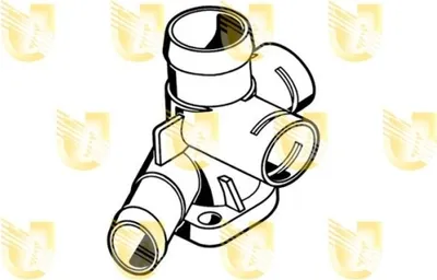 Produktbild von UNIGOM 341831 Kühlmittelflansch für VW GOLF III (1H1) Wasserflansch