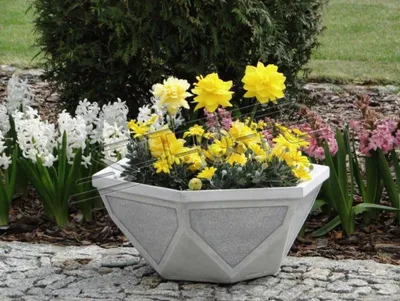 Produktbild von Blumenkübel Pflanz Kübel Dekoration Figur Blumentöpfe Garten Vasen Gefäss 204051