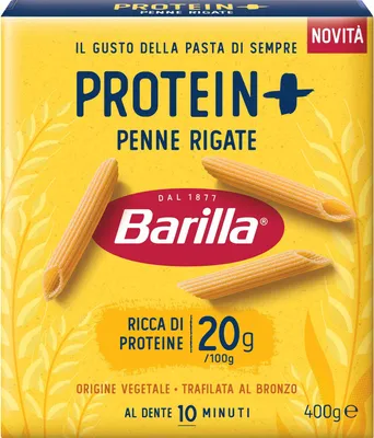 Zdjęcie produktu dla Barilla Penne Rigate Protein Plus (opakowanie 400 g)