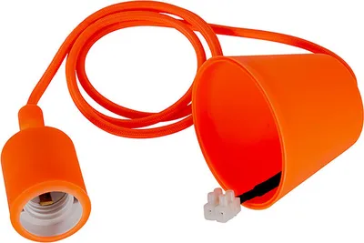 Produktbild von Fassung E27 mit Baldachin orange***