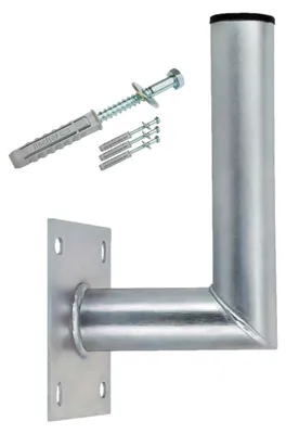Produktbild von PremiumX 10-15cm Ø 48mm Wandhalter Stahl SAT-Antenne Wand-Halterung Schrauben