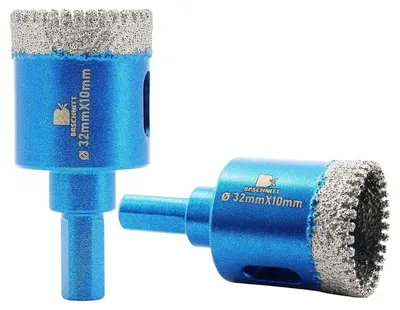 Produktbild von Diamant Trockenbohrer 32mm für Fliesen, Keramik, Granit, Marmor (2 Stück)