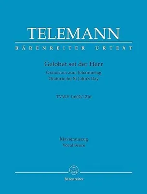 Produktbild von Gelobet sei der Herr, der Gott Israel TVWV 1:602/1216, Klavierauszug