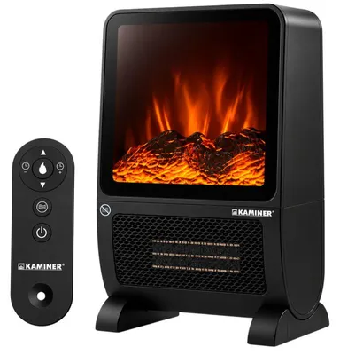Produktbild von Kaminer 26317 Elektrischer Heizstrahler mit Kamin-Effekt, 2000 W