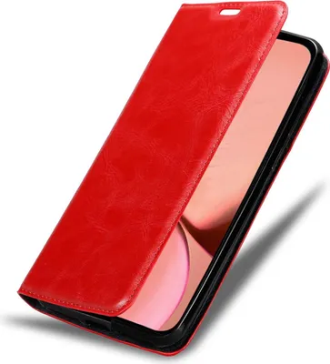 Immagine prodotto di Cadorabo custodia per Apple iPhone 13 custodia protettiva in rosso custodia per cellulare cover chiusura magnetica
