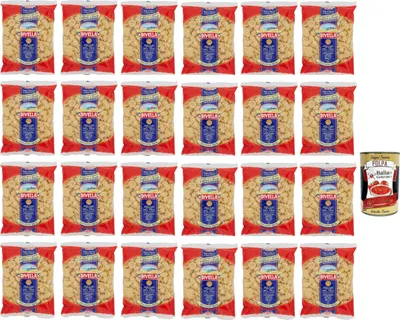 Produktbild von 24x Divella Orecchiette N. 86/P Hartweizengrieß Pasta Italienische Nudeln 500g Packung + Italian Gourmet Polpa di Pomodoro 400g Dose