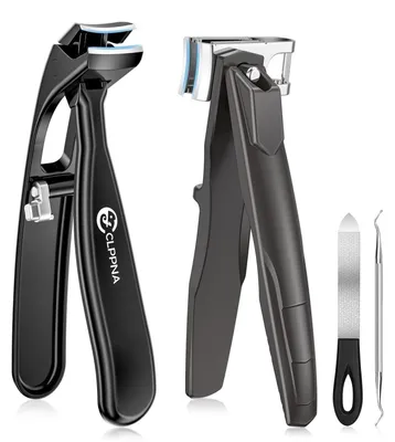 Image de Coupe-ongles pour ongles épais, tête pivotante, en acier inoxydable, design ergonomique
