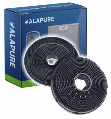Image de Filtre à charbon actif Alapure compatible avec Grundig 9197060046 (2 pièces)
