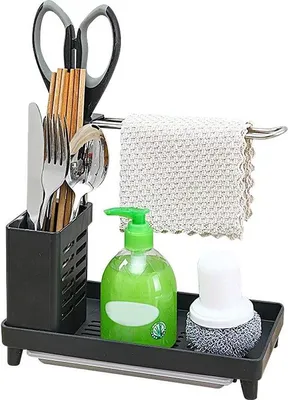 Obrázok produktu pre Organizér do drezu, držiak na špongiu, 50 cm, nerezová oceľ