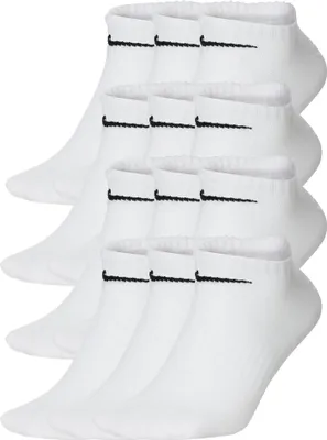 Produktbild von NIKE Uni 12er Pack Sneaker Sportsocken - Everyday, Lightweight No Show, einfarbig Weiß 34-38