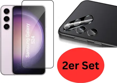 A collage showing a smartphone with a screen protector and a close-up of a phone's camera lenses, with a red circle containing text.