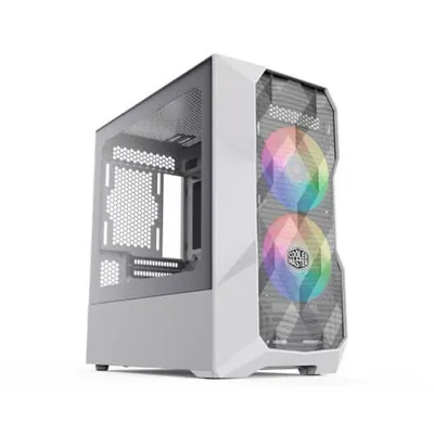 Produktbild von Cooler Master TD300, Mini Tower, PC, Weiß, micro ATX, Mini-ITX, Netz, Kunststoff, Stahl, Multi