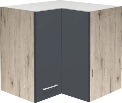 Immagine prodotto di Mobile da cucina angolare superiore Flex Well Tiago larghezza 60 cm grigio basalto