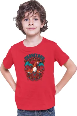 Zdjęcie produktu dla Koszulka Dziecięca Japan Anime Manga Pokemon Charizard, 7-8 Jahr - 128 / Czerwony