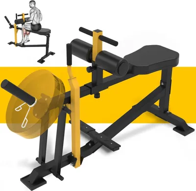 Produktbild von Kuitmaschine – BeinpresseKuitentrainer – BeinmuskeltrainerBeinabdeckung – BeinmanschetteKraftstation – MultifunktionsgerätVerstellbar – HöhenverstellbarAus Stahl gefertigtMaximale Belastung: 200 kgFarbe: Gelb
