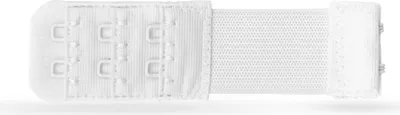 Produktbild von BH Verlängerung ( 3er Pack ), flexible Erweiterung für BH's - Elastischer Bra Extender 2 Haken, Ösen - 9,5cm x 2,5cm ( Weiß ) - BH-Verlängerer