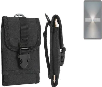 Produktbild von K-S-Trade Holster Handy Hülle kompatibel mit Sony Xperia 1 VI Holster Handytasche Gürtel Tasche Schutz Hülle Robust Outdoor schwarz