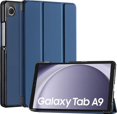 Produktbild von Schutzhülle für Samsung Galaxy Tab A9 8,7 Zoll Kunstleder Klapphülle Dunkelblau