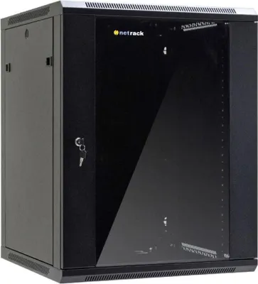 Obrázek produktu pro Netrack 019-150-66-022 racková skříň 15U Nástěnný rack černá