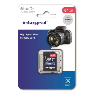 Immagine prodotto di Integral - Speicherkartenintegral SDHC V10 64GB | Acquista una confezione da 1 pezzo