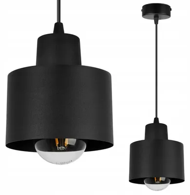 Image de Pendelaire Moderne Lampe Led Noire
