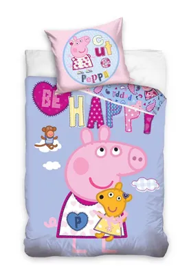 Produktbild von Peppa Wutz - Peppa Pig - Mädchen Bettwäsche, 140x200 cm & 70x80 cm
