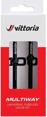 Zdjęcie produktu dla VITTORIA uniwersalny zestaw zaworów bezdętkowych wielokrotnego użytku 40 mm - aluminium czarny
