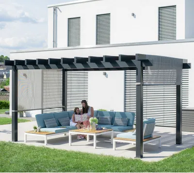 Zdjęcie produktu dla Sojag pergola Yamba 10x16 antracyt 495 x 295 x 253 cm (dł. x szer. x wys.) aluminium