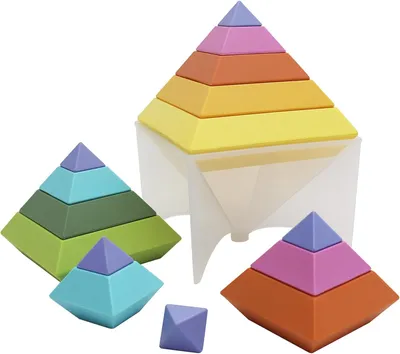 Image de 00301 Pyramide arc-en-ciel - Delig - Jouet de construction