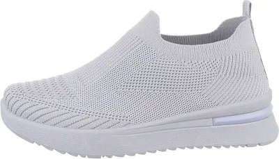 Produktbild von Ital-Design Damen Freizeitschuhe  Textiloptik Sneakers Low 85878518 Grau Gr.  37