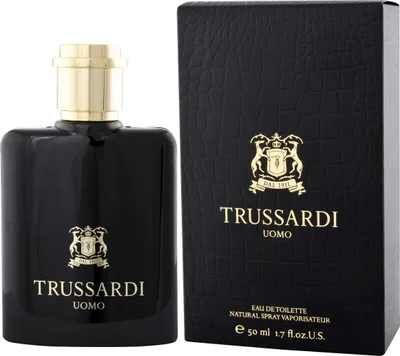 Obrázek produktu pro Trussardi Uomo, Pánské, 50 ml, Nedoplnitelná lahvička, Bergamot, Ločidlo galbanorodé, Citrón, Pelargónie, Fialka, Kůže, Pižmo, Pačuli