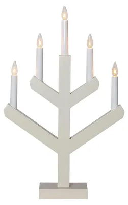 Immagine prodotto di Candeliere Vinga in legno beige 5 LED H 50cm L 32cm