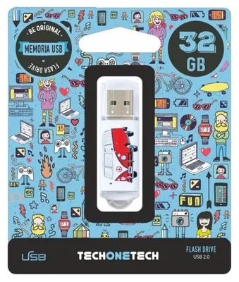 Productafbeelding van USB-stick Tech One Tech TEC4004-32, 32 GB