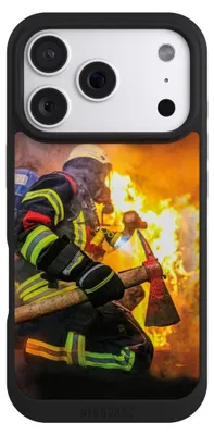 Produktbild von NIVOCASE Handyhülle für Apple iPhone 18 Pro Hülle NIVOpure Case Schwarz Feuer Feuerwehr Lebensretter