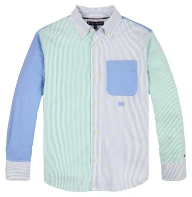 Productafbeelding van Tommy Hilfiger - Knopenlijstshirt voor jongens, lang袖, model GT20016 (164) (Hemelsblauw)