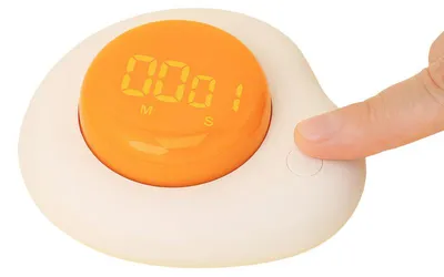 Produktbild von Eieruhren, Eieruhr Timer mit Magnet & LED – 8-Minuten-Taste für weiches Ei, Drehregler (1s–180min) – Für Senioren & Kinder, Küchenhelfer (3 Töne)