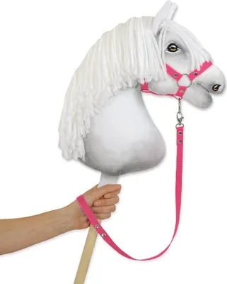 Image de Longe pour cheval d'arçon - corde de licol - nylon robuste et antisalissant, rose foncé